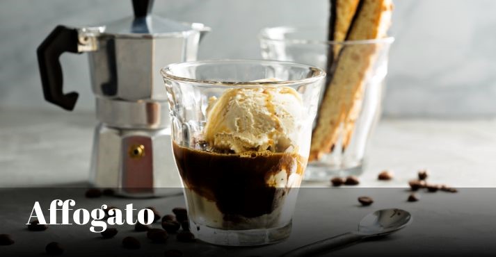 Affogato coffee