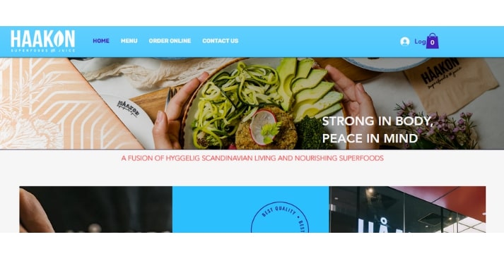 Haakon healthy food option