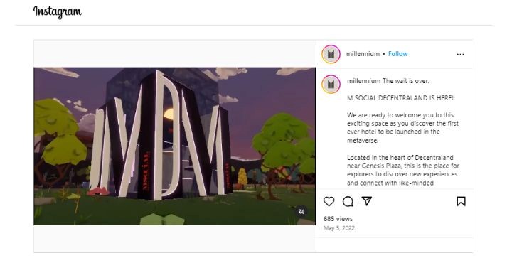 Millennium Hotels in metaverse