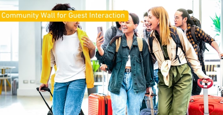 Community Wall for Guest Interaction