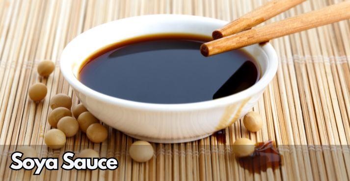 Soya-sauce-in-a-white-bowl