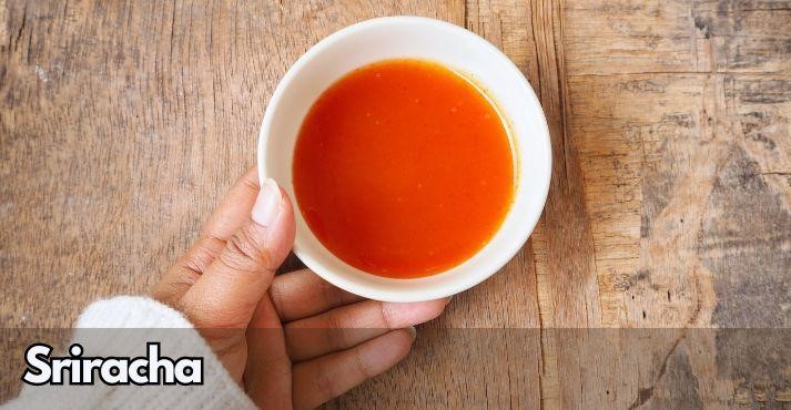 Sriracha-in-a-small-white-bowl