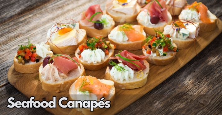 Seafood canapes
