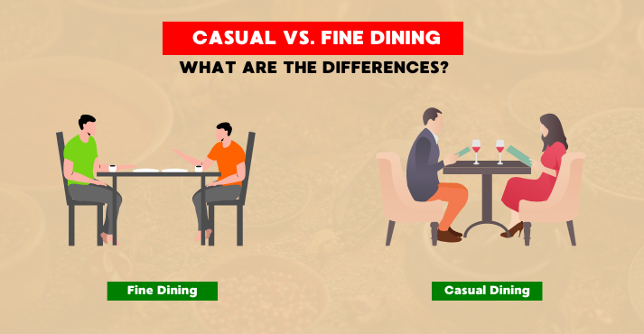 what are the differences in casual and fine dining