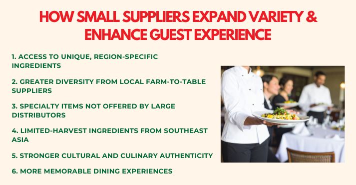 How Combining Small Suppliers Expands Product Variety and Enhances Guest Experience